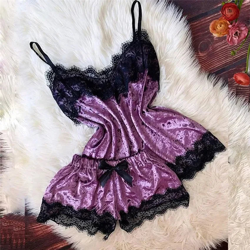 Pijama Lingerie Renda Lace