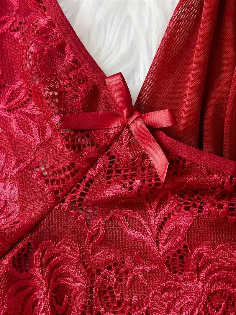 Babydoll + Calcinha Lingerie Renda