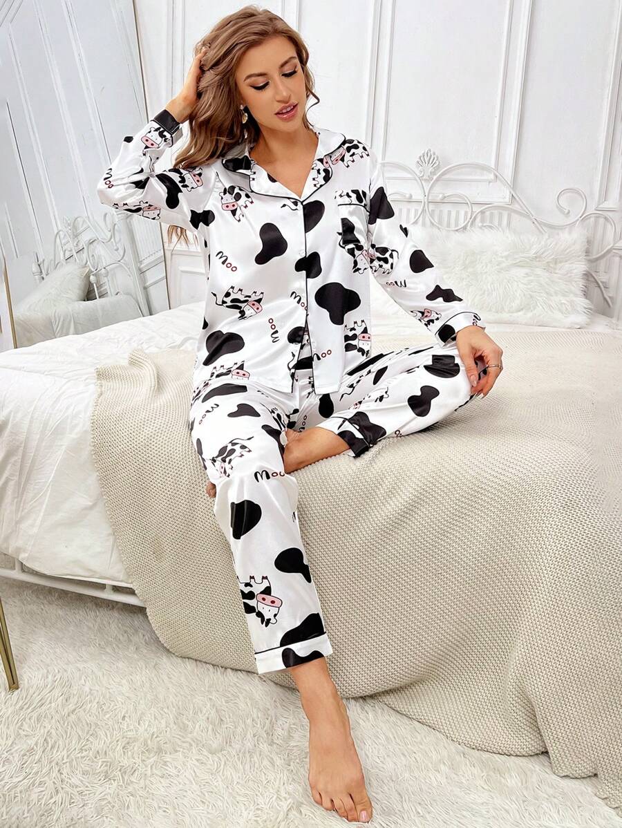 Pijama Vaca, Pijama Longo Vaca, Pijama Cow, Pijama Americano, Pijama Feminino, Pijama Longo Feminino