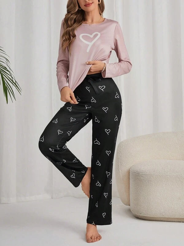 Pijama Longo HeartPrint