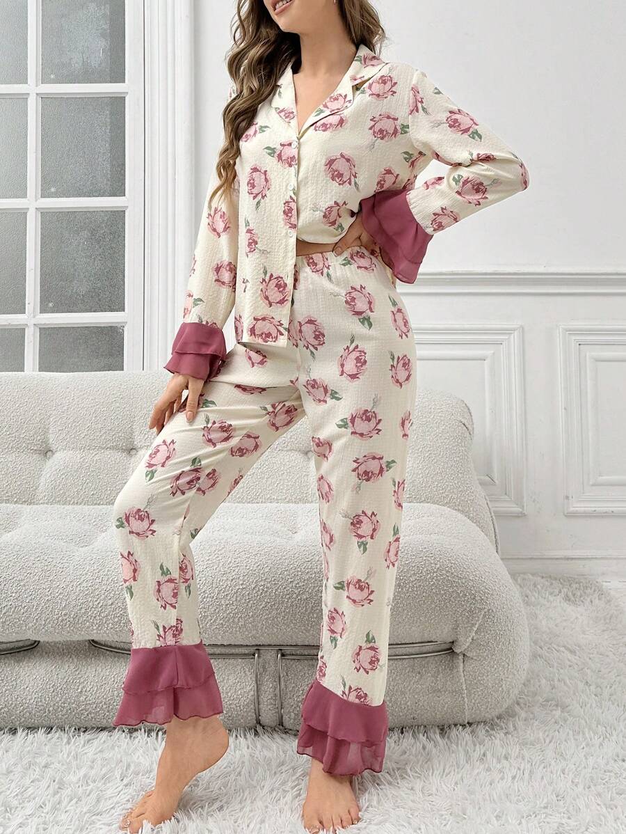 Pijama Longo Lettuce Rose