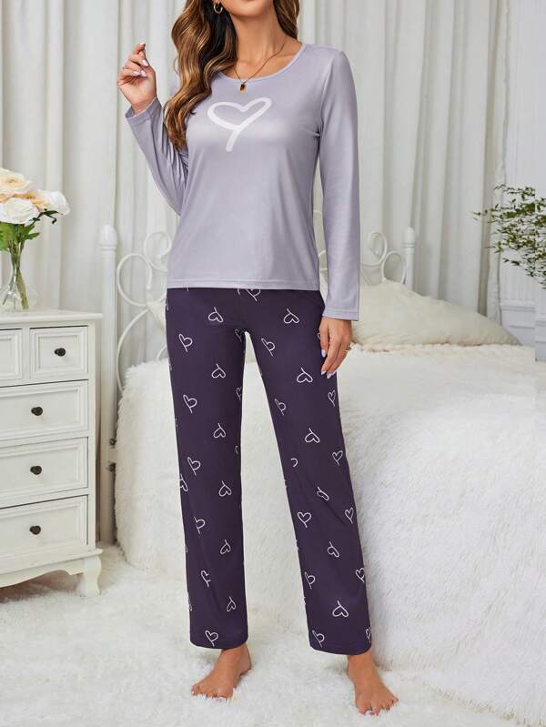 Pijama Longo HeartPrint