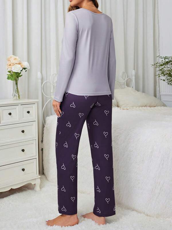 Pijama Longo HeartPrint